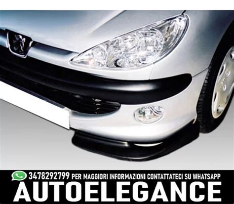 Immagine di una Peugeot 206 con un paraurti posteriore sportivo