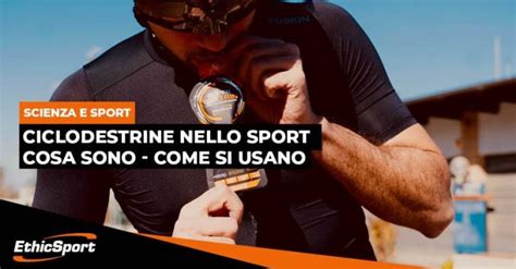 Infografica: Benefici delle ciclodestrine nello sport