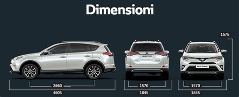 Schema delle dimensioni della Toyota RAV4
