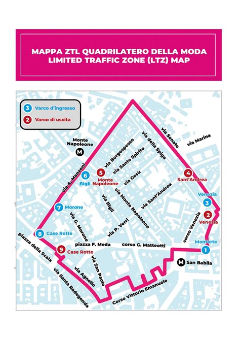 Mappa della zona a traffico limitato di Berlino con indicazione dei confini