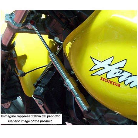 Honda Hornet 600 in curva con ammortizzatore di sterzo