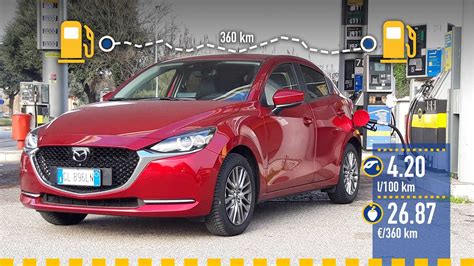 Grafico comparativo dei consumi reali Mazda2 Hybrid
