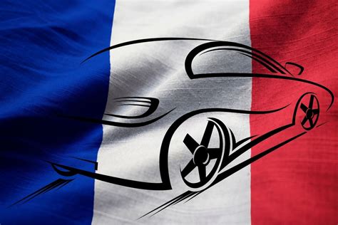 Mappa dell'Europa con evidenziate le case automobilistiche francesi