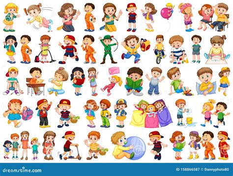 Bambini che interpretano ruoli di professionisti con giocattoli