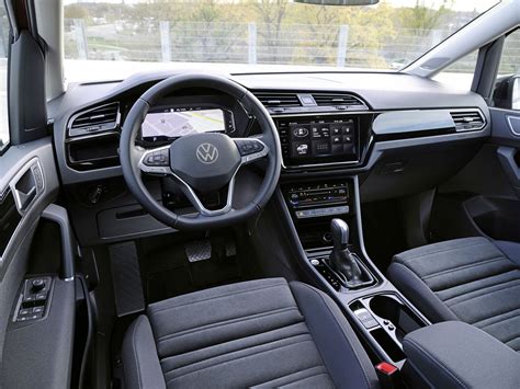 Volkswagen Touran interior with sound system
