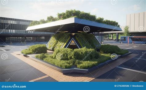 Autobus moderni in una stazione