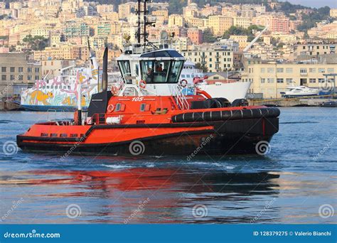 Immagine del Navebus che attraversa il porto di Genova