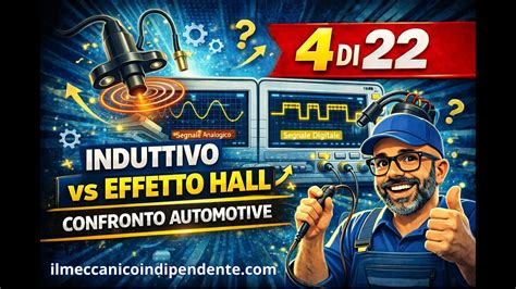 Differenza segnali sensore induttivo e Hall