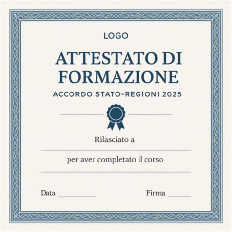 Attestato di formazione Suva