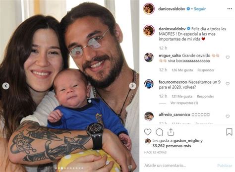 Daniel Osvaldo e Jimena Barón con il figlio Morrison