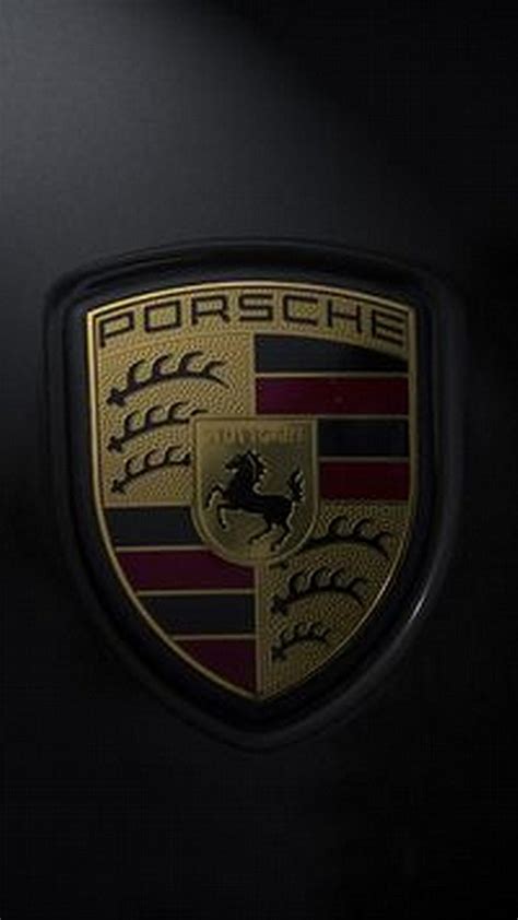 Logo Porsche su sfondo nero