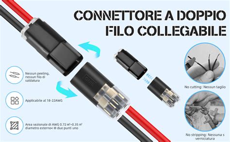 Dettaglio del connettore a 2 PIN
