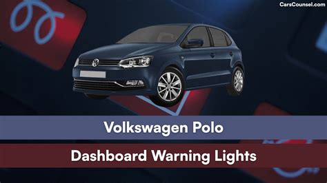 Volkswagen Polo dashboard with airbag warning light illuminated