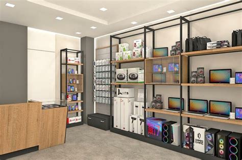 Interno di un negozio di elettronica