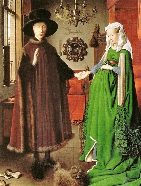Cane nel Ritratto dei coniugi Arnolfini
