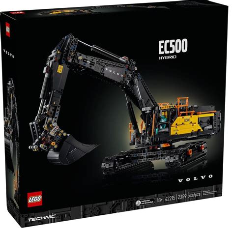 LEGO Technic Escavatore Volvo EC500 Hybrid con dettagli in primo piano