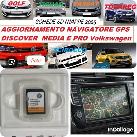 Schede SD per aggiornamento mappe Volkswagen