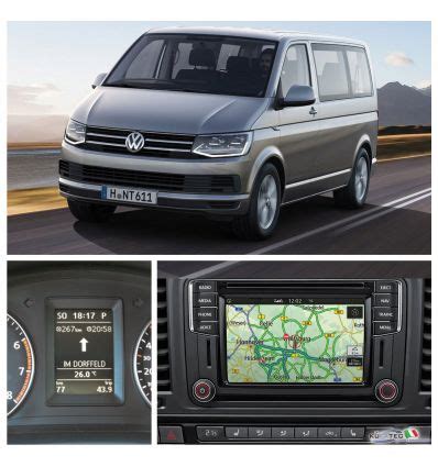 Display di un sistema di navigazione Volkswagen con mappa aggiornata