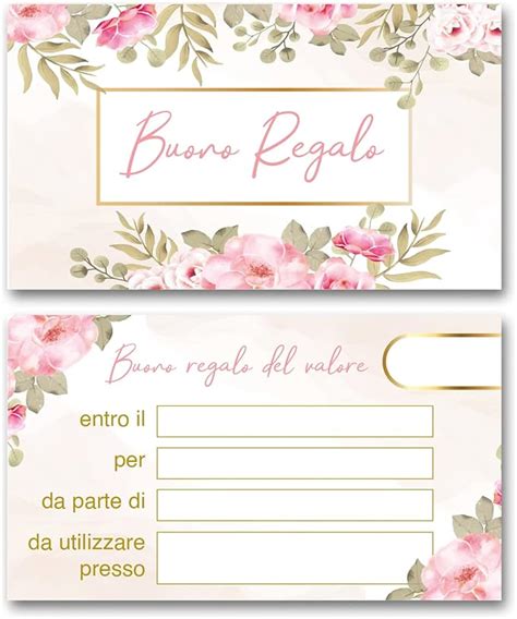 Voucher regalo personalizzabile