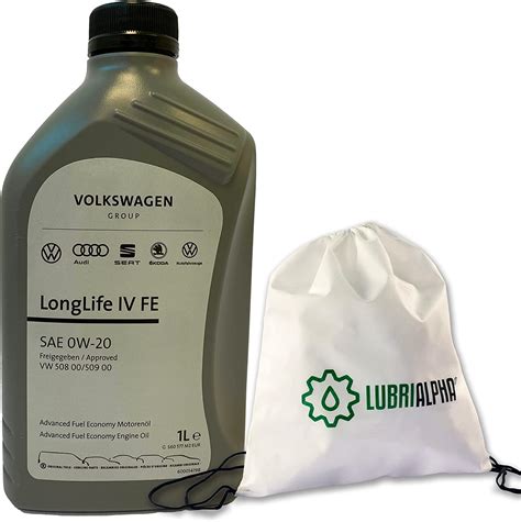 bottiglia di olio originale Volkswagen e specifiche tecniche