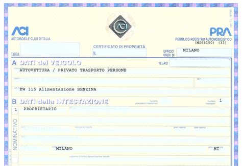 Pubblico Registro Automobilistico (PRA)