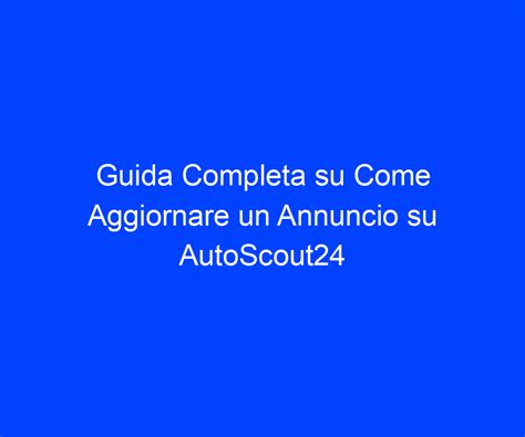 Immagine di un annuncio di vendita su AutoScout24