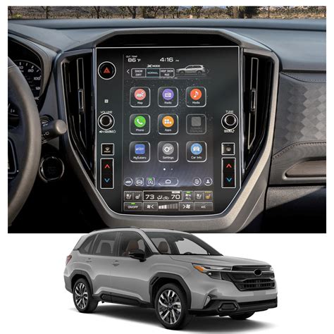 Display touchscreen del sistema SUBARU STARLINK in un'auto