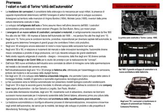 Tabelle e grafici sull'aumento della produzione automobilistica a Torino nei primi decenni del '900