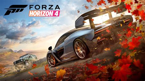 Forza Horizon 4 logo e McLaren Senna