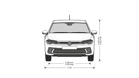Frontale della Volkswagen Polo GTI con firma luminosa a LED