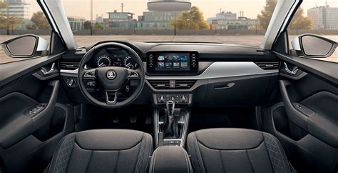 Dettaglio dei materiali riciclati negli interni della nuova Skoda Scala