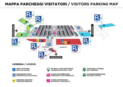 Mappa che indica parcheggi disponibili