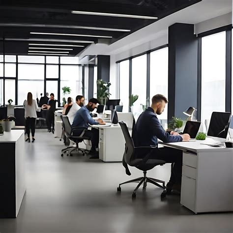 Persone che interagiscono in un ufficio con un servizio clienti efficiente
