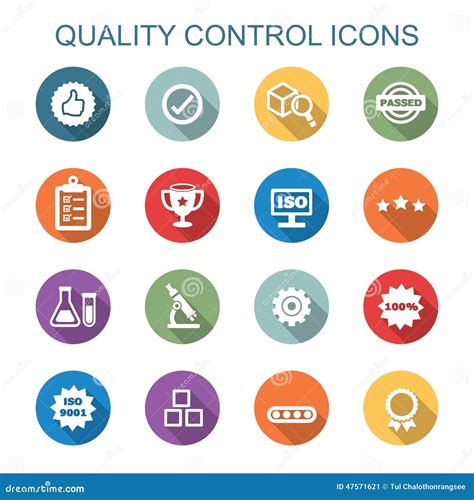 Quality control symbols on car parts