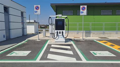 Rappresentazione di una stazione di ricarica per veicoli elettrici