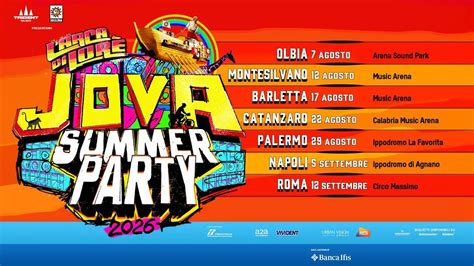 Mappa delle tappe dell'XComing Summer Tour 2019