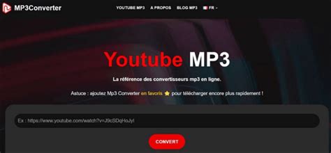 Interfaccia di un convertitore online da link a MP3