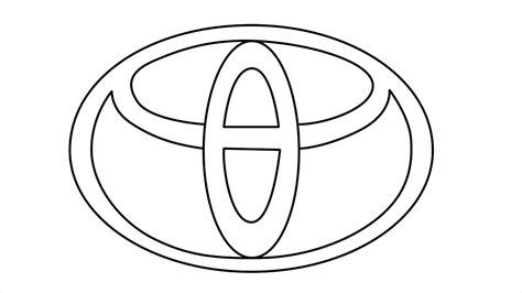 Il nuovo logo Toyota 2D su sfondi digitali