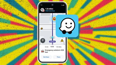 Interfaccia Waze su display smartphone