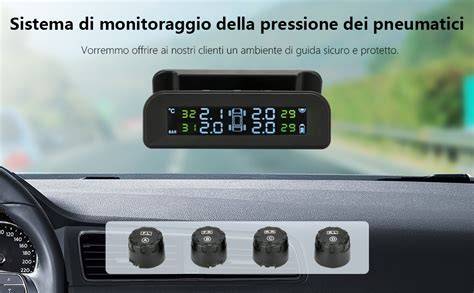 Icona del sistema di controllo pressione pneumatici sul cruscotto