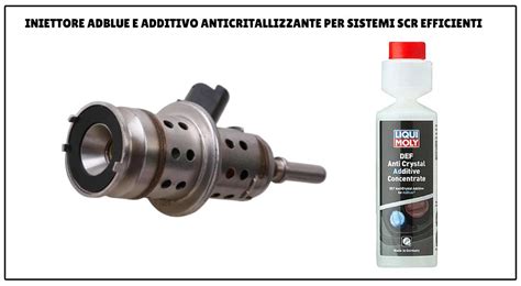 Componenti del sistema AdBlue: serbatoio, pompa, iniettore