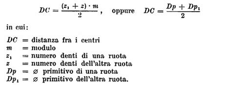 Formula per il calcolo del diametro della ruota