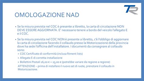 Differenze tra omologazione ECE e NAD