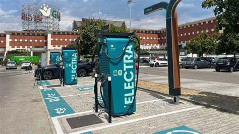 Punti di ricarica nelle aree commerciali