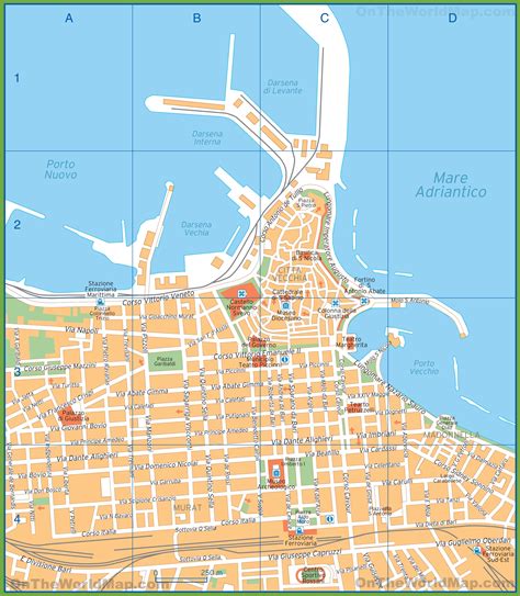 Mappa delle concessionarie Benelli a Bari e provincia