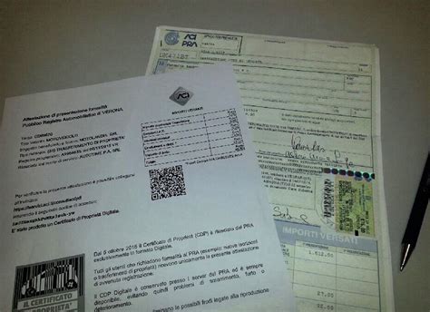 Certificato di Proprietà Digitale e Cartaceo