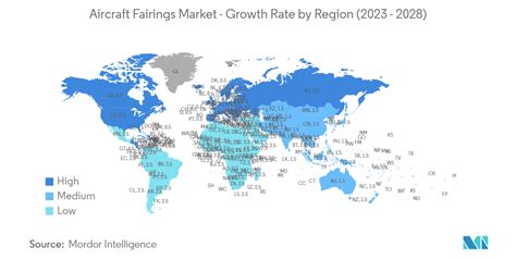 Mappa globale con quote di mercato dei sedili per aeromobili per regione