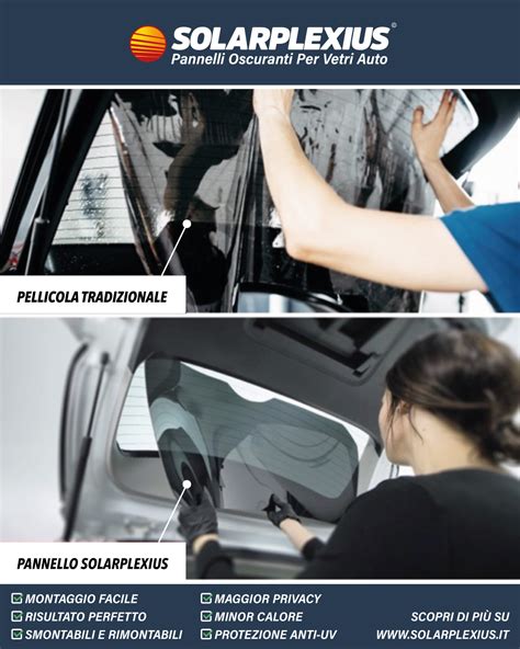 Immagine comparativa tra pellicole oscuranti e pannelli Solarplexius