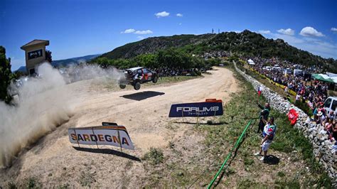 Rappresentazione grafica delle prove speciali del Rally d'Italia Sardegna