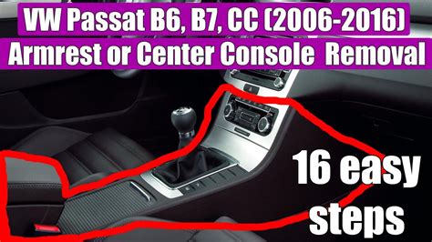 Volkswagen Passat B6 interior console with armrest